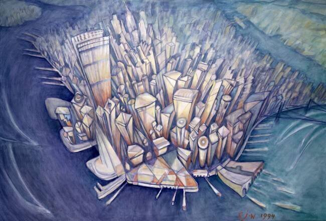 Manhattan vu du ciel Charlotte Johnson Wahl