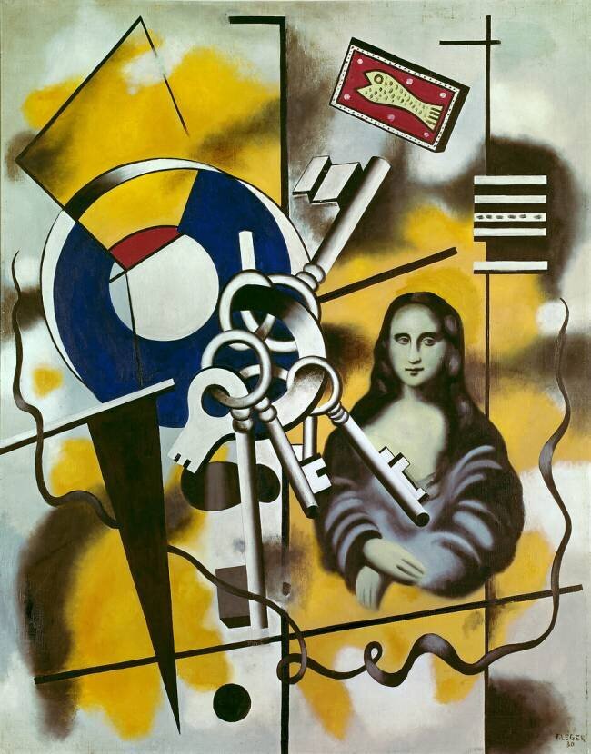 Mona Lisa avec porte-clés Fernand Léger