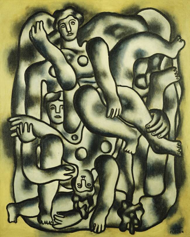 Quatre acrobates Fernand Léger