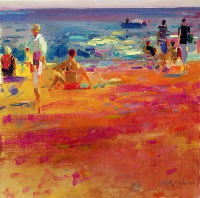 Scene de Plage Peter Graham
