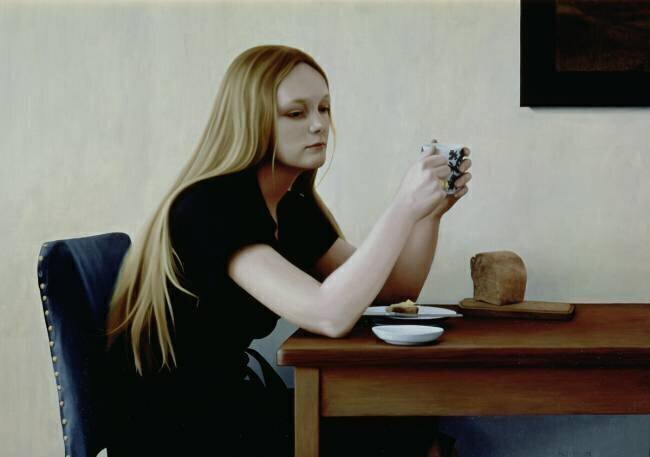 Une fille à table Max Ferguson