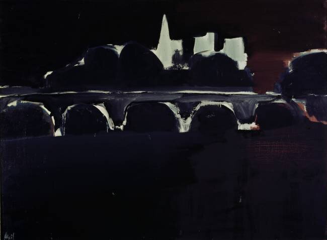 Vue de Paris la nuit Nicolas de Staël