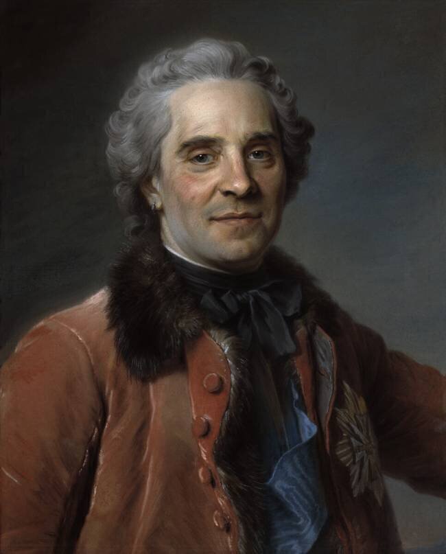  Portrait de Maurice de Saxe Quentin de La Tour