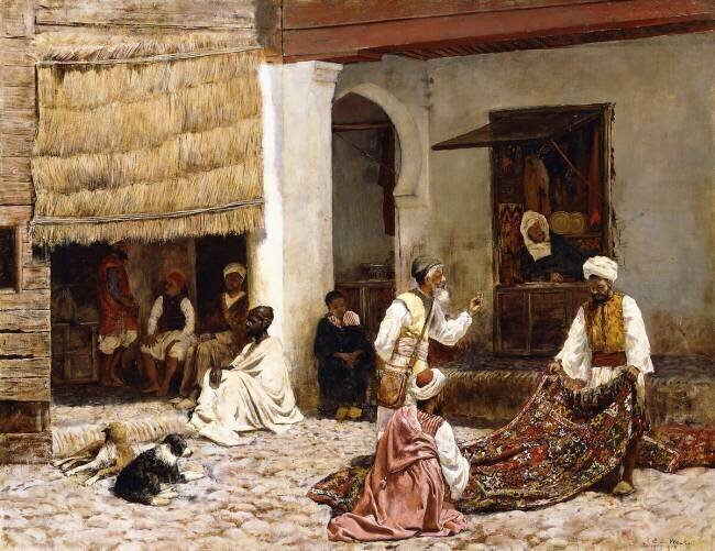 A Rug Bazaar Edwin Lord Weeks