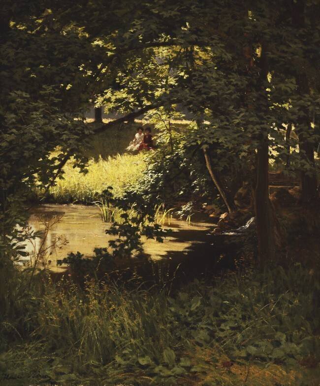Une journée d'été au bord de la rivière Henri Biva