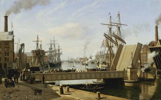 A View of Copenhagen with the Knippelsbro Carl Rasmussen