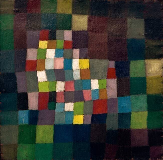 Abstraction en relation avec un arbre en fleurs Paul Klee