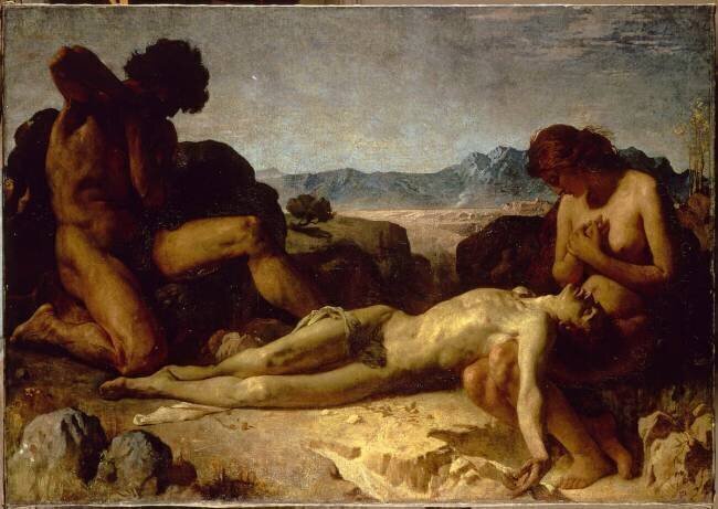 Adam et Eve trouvant Abel mort Léon Bonnat