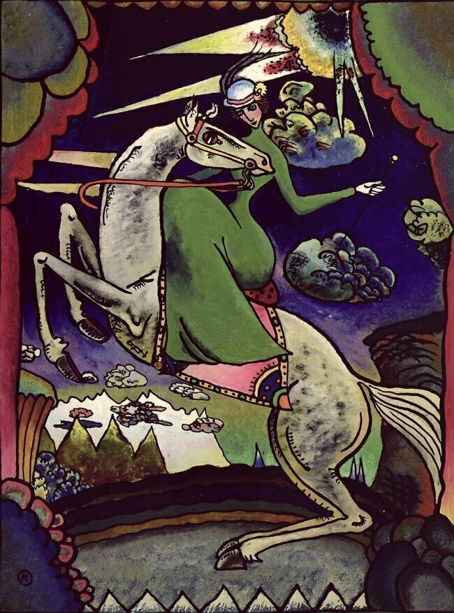 Amazone dans les montagnes Wassily Kandinsky