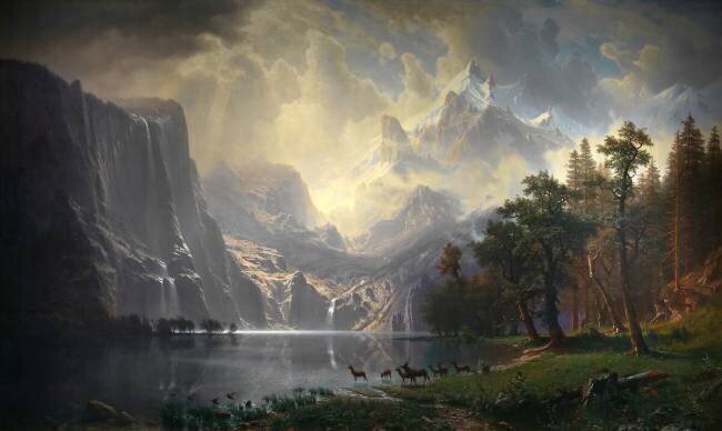 Among the Sierra Nevada, California Albert Bierstadt