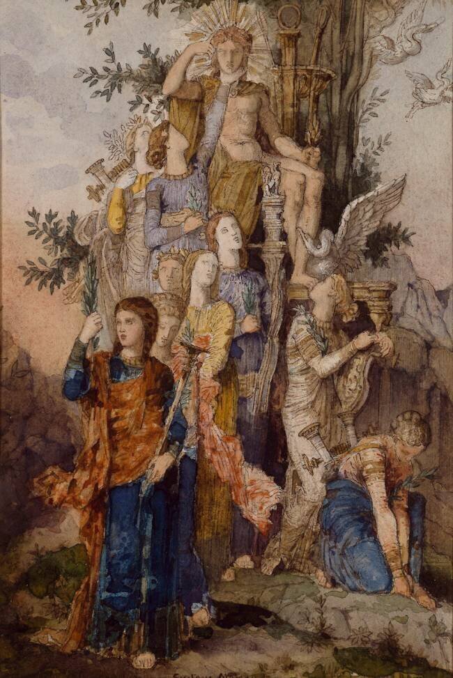 Apollon et les Muses Gustave Moreau