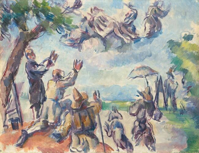 Apothéose de Delacroix Paul Cézanne