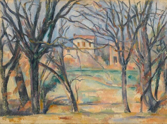 Arbres et maisons Paul Cézanne