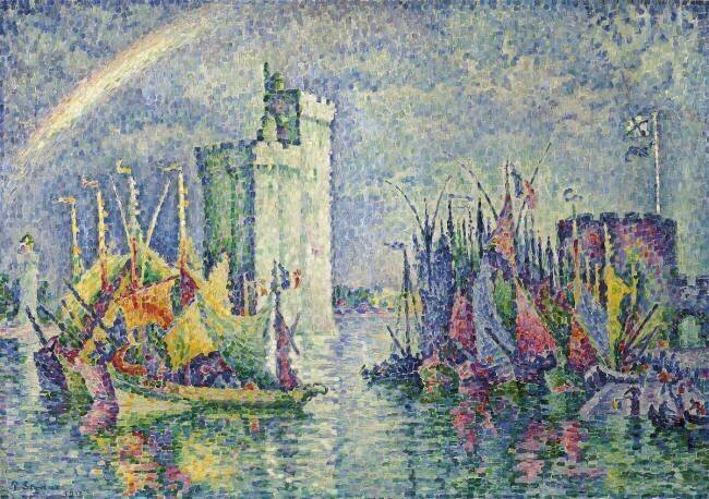 Arc-en-ciel au port de La Rochelle Paul Signac