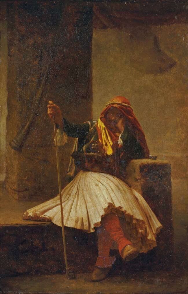 Arnaute buvant Jean-Léon Gérôme
