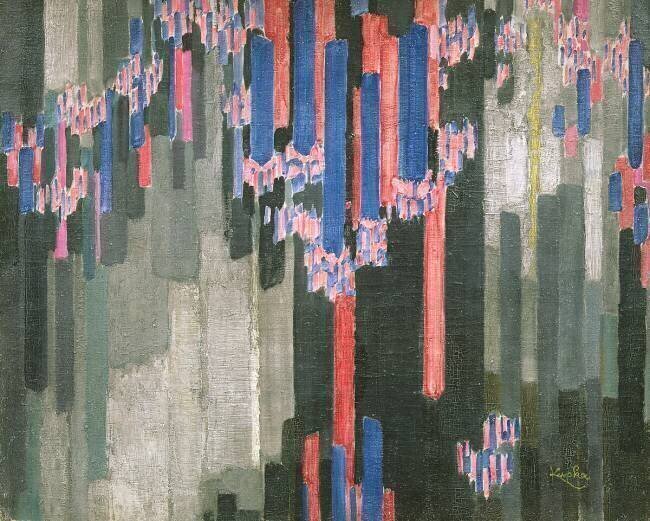 Arrangement of vertical lines, 1911-1912 Frantisek Kupka