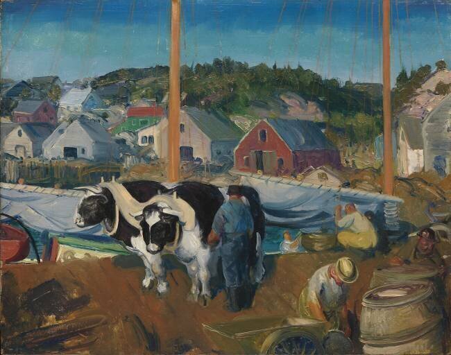 Attelage de boeufs George Wesley Bellows