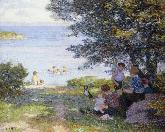 Au bord de l'eau Edward Henry Potthast