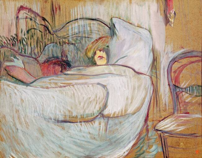 Au lit Henri de Toulouse-Lautrec