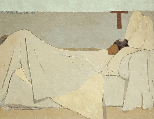 Au lit Edouard Vuillard
