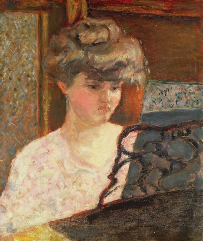 Au piano Pierre Bonnard