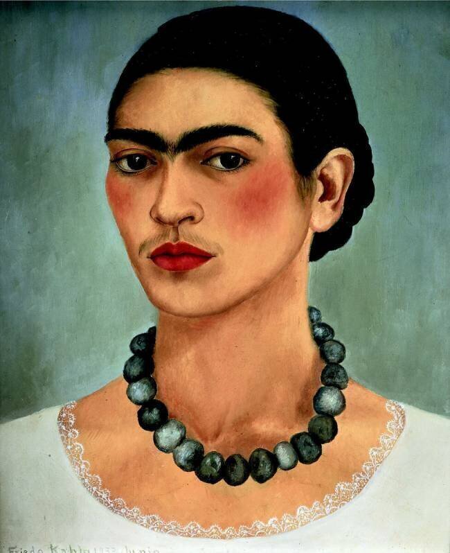 Autoportrait au collier Frida Kahlo