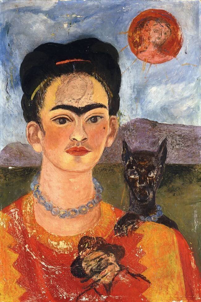 Autoportrait avec Diego sur mon cœur Frida Kahlo