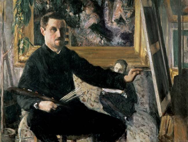 Autoportrait avec un chevalet Gustave Caillebotte