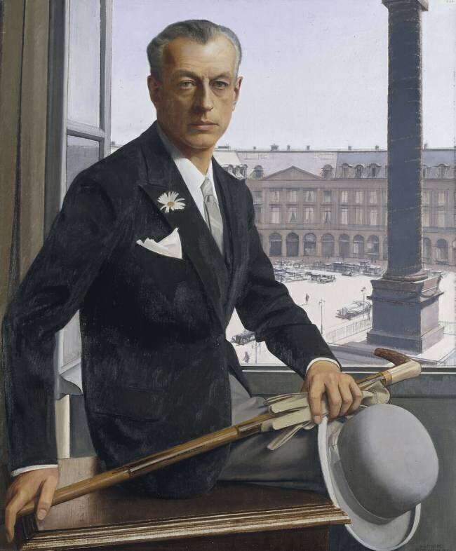 Autoportrait à la place Vendôme Bernard Boutet de Monvel