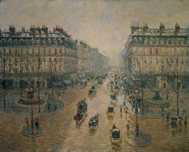 Avenue de L'Opera Camille Pissarro