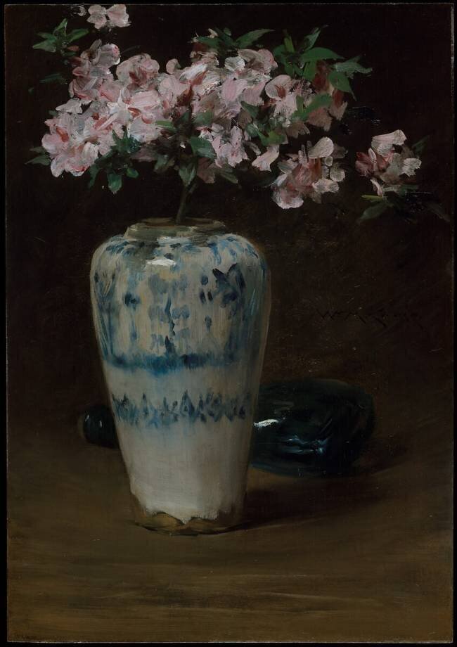 Azalée rose William Merritt Chase