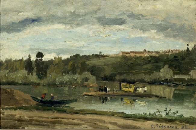 Bac à la Varenne Saint Hilaire Camille Pissarro