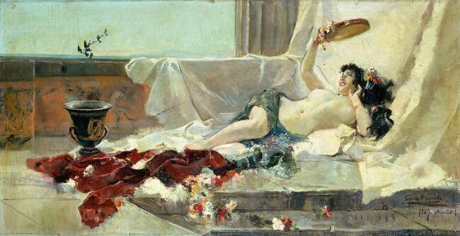 Bacchante (Femme déshabillée) Joaquin Sorolla y Bastida