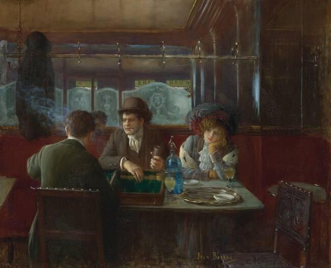 Backgammon au Café Jean Béraud