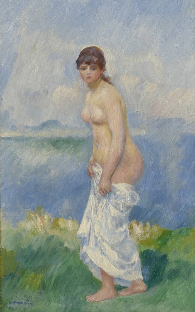 Baigneur debout Auguste Renoir