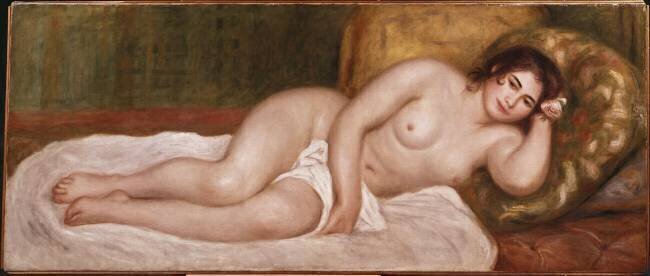 Baigneuse allongée Auguste Renoir