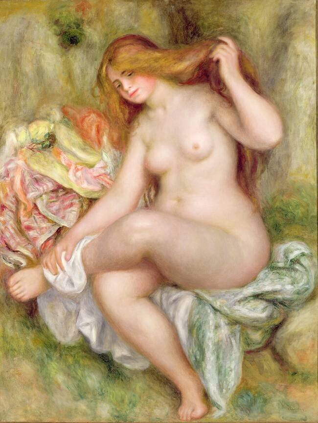 Baigneuse assise Auguste Renoir