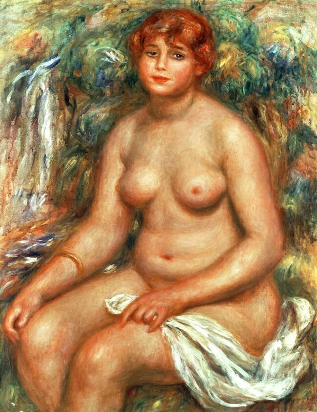 Baigneuse assise Auguste Renoir