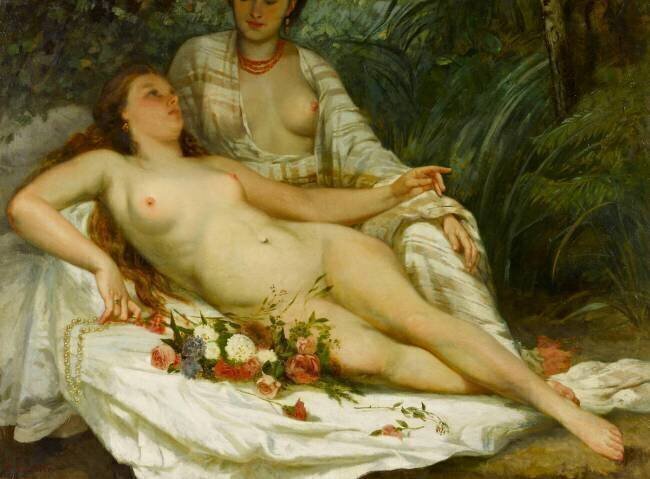 Baigneuses, dit aussi Deux femmes nues Gustave Courbet