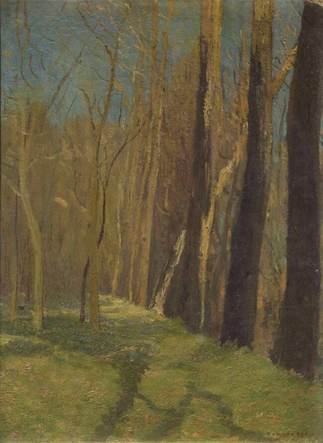 Barbizon en automne Odilon Redon