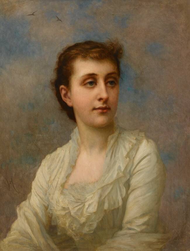 Baronne La Caze, née Jeanne Foucher de Careil Ernest Hébert