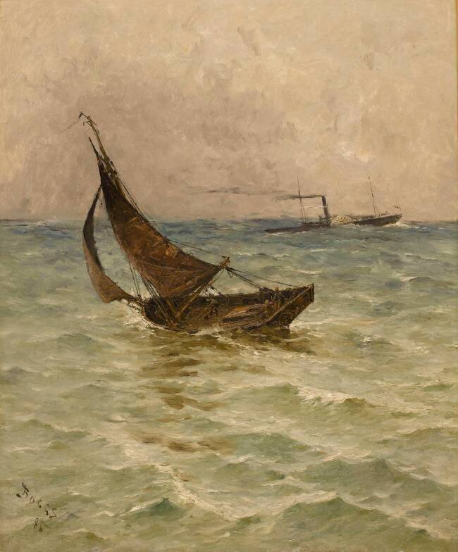 Barque de pêche à Trouville Frank Myers Boggs