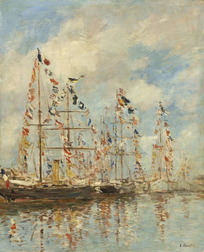 Bassin de plaisance à Trouville-Deauville Eugène Boudin