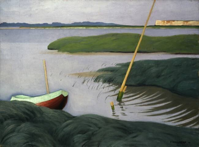 Bateau à Berville Félix Vallotton