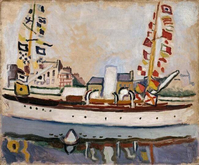 Decked Boat Raoul Dufy