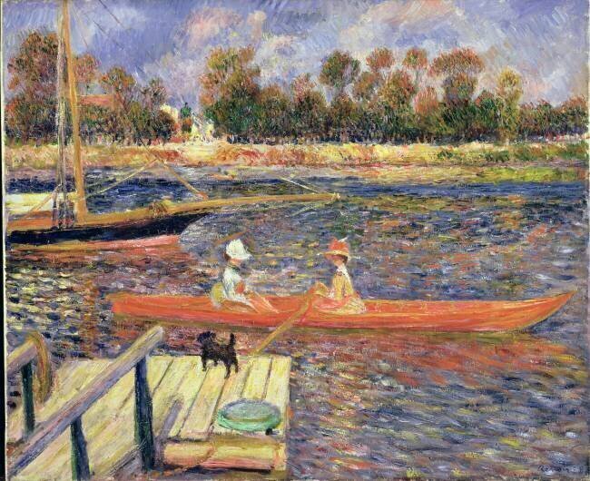 Bateau rouge Auguste Renoir