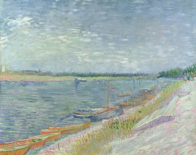 Bateaux amarrés Vincent van Gogh