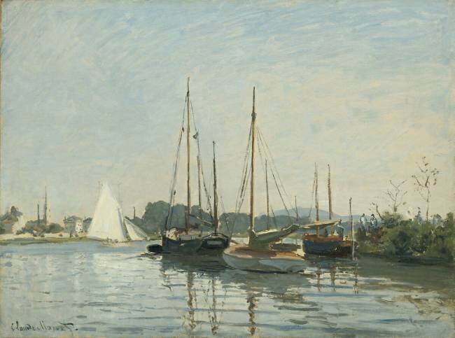 Bateaux de plaisance, Argenteuil Claude Monet