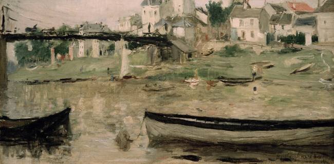 Bateaux sur la Seine Berthe Morisot