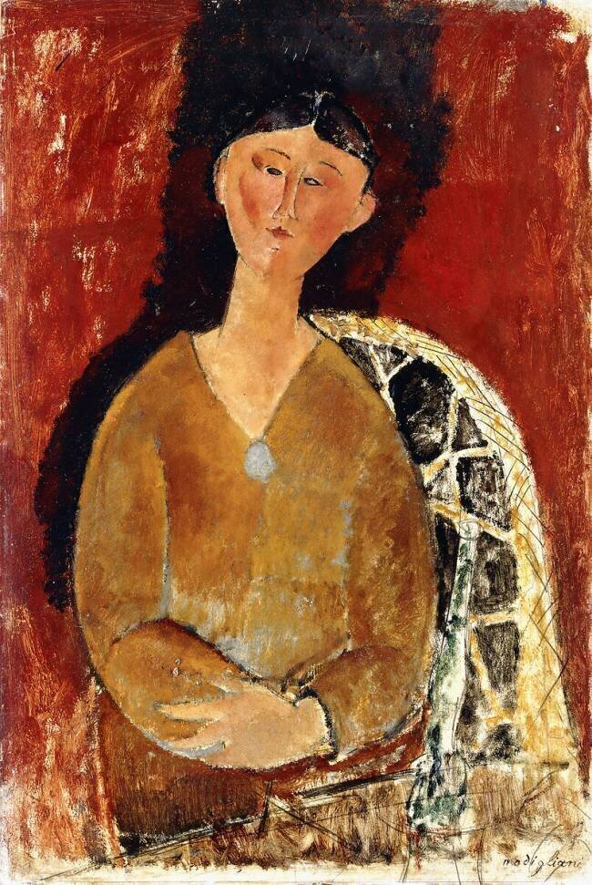 Beatrice Hastings assise Amedeo Modigliani